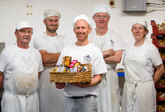 The team at the Wooleys of Arran bakery