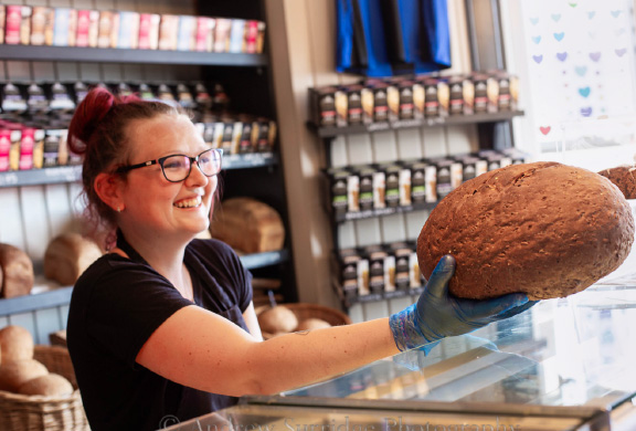 Inside the Wooleys of Arran bakery shop